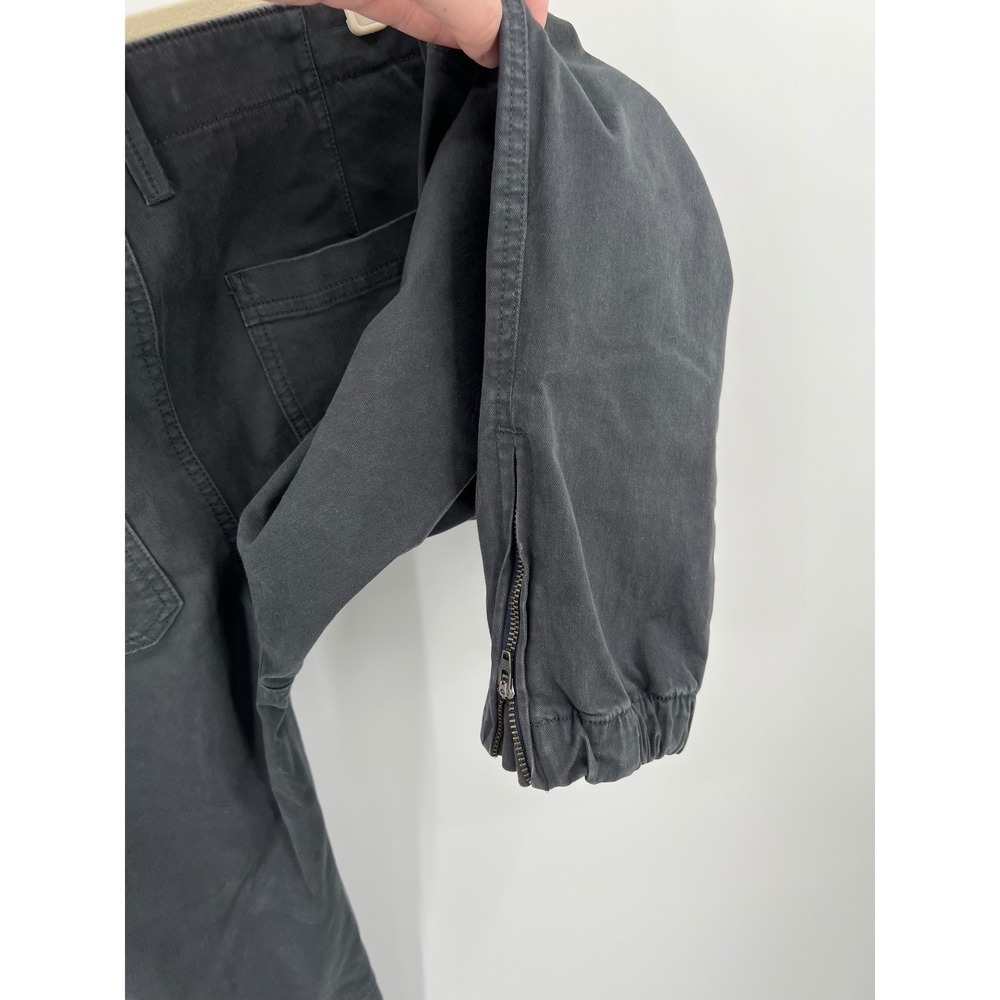 Banana Republic Womens Utility Jogger Pants Faded Black Size 4 Ankle Zip Cargo - Picture 4 of 7